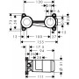 HANSGROHE скрытая часть для однорычажного смесителя для умывальника, ½’