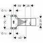 HANSGROHE скрытая часть запорного вентиля