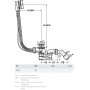 SIMPLEX сифон для ванны автомат 725мм