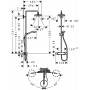 Croma Select S 180 2jet Showerpipe Душевая система цв белый