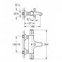 GROHTHERM 800 термостат для ванны 1/2", настенный монтаж