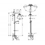 Croma Select S 180 2-jet Showerpipe Душевая система для ванны