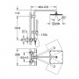 EUPHORIA XXL 230 система душевая с термостатом для настенного монтажа, хром