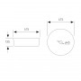 VOLLE умывальник 41,5*41,5*13,5см накладной, круглый