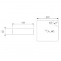 VOLLE умывальник 43*43*12см накладной с отверстием под смеситель, квадратный