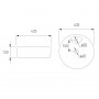 VOLLE умывальник 45*45*14см накладной с отверстием под смеситель, круглый