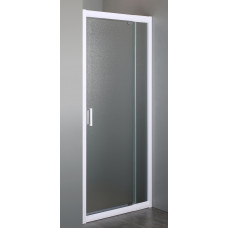 Дверь в нишу 70~80*185см распашная, профиль белый регулируемый, стекло "Zuzmara" 5мм