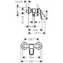 LOGIS Loop смеситель для душа однорычажный, хром