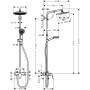 CROMETTA S 240 1jet Showerpipe душевая система с однорычажным смесителем, хром