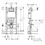 Комплект: GAP Rimless унитаз подвесной с сиденьем Slim с микролифтом + GEBERIT DUOFIX инсталляция