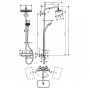 CROMA E Showerpipe душевая система 280 1jet, с термостатом, хром