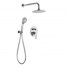 BILINA комплект для ванны/душа (смеситель с переключ., верхн.душ, ручной душ, шланг, шланг. подсоед)