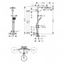 Raindance Select S Душевая система Showerpipe 240 1jet P, с термостатом, цвет покрытия матовый черный