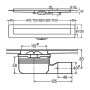 ADVANTIX душевой лоток с решеткой Advantix Visign ER10, L-750