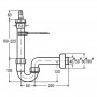 Сифон трубный для стиральной/посудомоечной машины 1,1/2x40