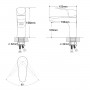 BUTTERFLY набор смесителей для ванны (RBZ074-1-3-0511)