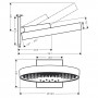 RAINFINITY верхний душ 360 3jet с настенным держателем, белый матовый