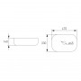 VOLLE умывальник 47*33*14см, накладной