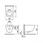 Комплект: PRO Rimless унитаз подвесной, с сиденьем + PREVISTA DRY элемент для унитаза 112*49см + комплект крепл. для один. монтажа + панель смыва
