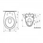 Комплект: IDOL унитаз подвесной сиденье мягкое + VOLLE MASTER комплект инсталляции 4в1, хром (укр.)