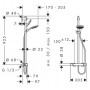 RAINDANCE SELECT E 150 Showerpipe душевая система SemiPipe, хром