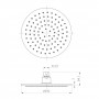 CENTRUM система душевая скрытого монтажа (термостат для душа, верхний душ 200 мм, держатель душа 304 мм, ручной душ, шланг, держатель), хром