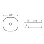 VOLLE умывальник 37*37*11,5см, накладной